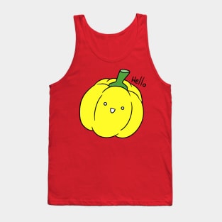 Hello - Yellow Bell Pepper Tank Top